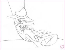 feral fur harumi_(artist) male male_only mammal monotreme perry_the_platypus phineas_and_ferb platypus solo tagme