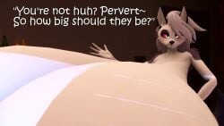 16:9 2025 3d 4_fingers 4k absurd_res anthro big_breasts breasts canid canid_demon canine coriponer demon digital_media_(artwork) english_text female fingers fur hellhound helluva_boss hi_res huge_breasts hyper hyper_breasts looking_at_viewer loona_(helluva_boss) mammal mythological_canine mythological_creature mythology nude solo tail talking_to_viewer text white_body white_fur widescreen