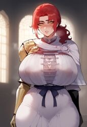 ai_generated big_breasts blush breasts civitai elden_ring female fromsoftware looking_at_viewer millicent_(elden_ring) voluptuous whisperinggale