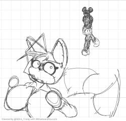 1boy 1boy1girl 1boy1girls 2_tails afraid badass black_body black_fur creepypasta fear fox garfieldreal12 greyscale meme monochrome mouse mouse_ears muscular muscular_male plush plush_doll plushie public_domain rule_63 scared scared_expression scared_female smile smiling smiling_at_partner suicide_mouse tail tails tails_doll tailsko tailsko_doll walking white_gloves white_skin wtah