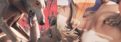 agressive_sex barking biting biting_neck blonde_hair blue_eyes canine dog_ears dog_tail drooling feral feral_on_female feral_on_human growling holding_neck hund marvel marvel_comics marvel_girl marvel_rivals serevene srvn susan_storm teeth violence zoophilia