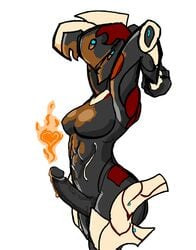 cum ember_(warframe) futanari orange_cum solo_futa tagme tenno warframe