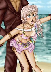 female final_fantasy final_fantasy_xiii final_fantasy_xiii-2 human male serah_farron straight tagme yrya-chan yryahuln