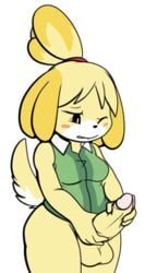 aintsmart animal_crossing artist_request balls doubutsu_no_mori foreskin furry futa_only futanari holding_penis intersex isabelle_(animal_crossing) nintendo office_futa penis retracted_foreskin shizue_(doubutsu_no_mori) source_request tagme thick_thighs thighs uncut wide_hips year_request