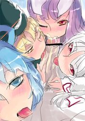 fujiwara_no_mokou lunasa_prismriver reisen_udongein_inaba seiga_kaku touhou