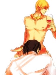 fate/stay_night fate/zero fate_(series) gay gilgamesh gilgamesh_(fate) holding_glass holding_object holding_wine_glass kirei_kotomine male male_only tagme wine_glass yaoi