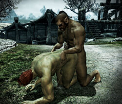 3d anal borkul_the_beast gay male male/male male_anal male_only orc orc_male skyrim tagme the_elder_scrolls yaoi