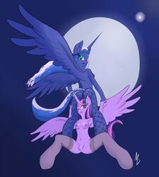 friendship_is_magic mdgusty my_little_pony princess_luna_(mlp) smooth_skin twilight_sparkle_(mlp)