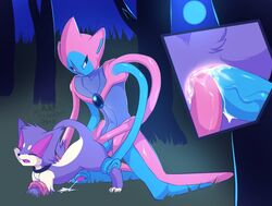 animal_genitalia anthro deoxys furry no_humans pokemon pokemon_(species) purrloin tagme