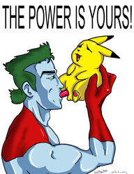 2boys anthro captain_planet captain_planet_and_the_planeteers crossover english_text fellatio feral furry gay gay_blowjob lord_magicpants male male_only male_pikachu multiple_males nintendo oral oral_sex penis penis_in_mouth pikachu pokemon pokephilia size_difference text white_background yaoi