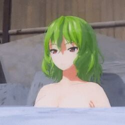 3d 4girls animated bathing bathing_together black_hair blonde_hair blue_hair breast_comparison breast_envy envy green_hair hakurei_reimu hinanawi_tenshi kazami_yuuka kirisame_marisa looking_at_breasts lowres marisa_kirisame mofumoko5 multiple_girls necoi necoi5 nude onsen outdoor_bath reimu_hakurei tenshi_hinanawi touhou yuka_kazami yuri