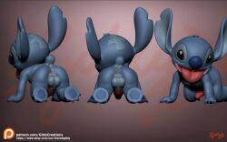 alien anthro disney feral gibly humanoid lilo_and_stitch male male_only solo stitch_(lilo_and_stitch)