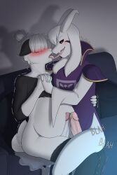 absurd_res aimi_(sleepysushiroll) anthro asriel_dreemurr asriel_dreemurr_(god_form) bear black_eyes blush blushing_profusely bodily_fluids bovid canon_x_oc caprine cum cum_from_ass cum_in_ass cum_in_mouth cum_inside cum_on_face cum_on_tongue duo erection french_kissing frottage furniture genital_fluids genitals giant_panda goat hair hair_over_eyes hand_holding hi_res inflation kissing leaking_cum licking_cum licking_tongue long_ears looking_pleasured magic_user male male/male mammal on_lap on_sofa penis penis_size_comparison pewas red_eyes royalty sadistic_smile self_insert sex shaking sitting sitting_on_another sitting_on_lap sitting_on_sofa snowballing sofa tongue tongue_out trembling undertale undertale_(series) voodoo voodoo_inflation