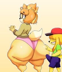 anthro big_ass big_penis breasts bubble_butt canid canine canis crowthemadcat derpybelle domestic_dog fur furry huge_ass huge_cock penis thedeathcrow05 thick_thighs wide_hips