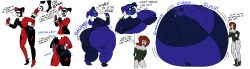 ass_expansion belly_expansion big_ass big_breasts blueberry_inflation breasts bubble_butt cakeinspector dc_comics harley_quinn huge_ass inflation poison_ivy spherical_inflation sunken_head sunken_limbs