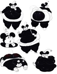 1girls anthro areolae ass belly big_lips black_and_white black_fur blouse breasts disney fat female female_focus female_only flower furry gloves hat hips large_ass large_breasts laying_down lips minnie_mouse mouse nipples nude nude_female obese overweight overweight_female pdxyz public_domain purse ripped_clothing rodent rodent_humanoid skirt stomach tail thick_thighs thighs topless topless_female underwear wardrobe_malfunction wide_hips