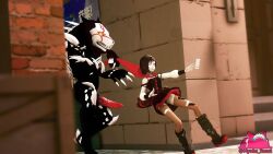 1boy 1girls 3d female grimm_(rwby) human imminent_rape interspecies male nyahs_smut pale_skin penis rape ruby_rose rwby tagme