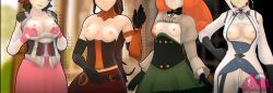 breast_focus female_only nora_valkyrie nyahs_smut penny_polendina pyrrha_nikos rwby tagme winter_schnee