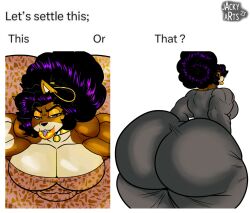 abs anthro ass biceps big_ass bubble_butt canid canine collar dumptruck_ass earring femboy girly huge_ass jacky_arts large_ass looking_at_viewer looking_back meme muscular muscular_male pecs thick_thighs thunder_thighs venus_(jacky_arts) wide_hips