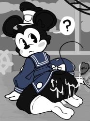 cum cum_on_ass disney femboy furry_only gay hamsterbudsnsfw hat male male_shortstack mickey_mouse penis public_domain sailor_uniform steamboat_willie teapot_(body_type) yaoi