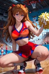 ai_generated asuka_langley_sohryu cheerleader cheerleader_outfit cheerleader_uniform long_hair naughtygirlsai neon_genesis_evangelion red_hair small_breasts