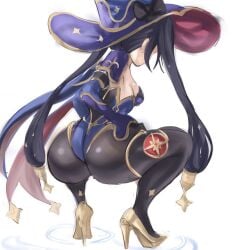 mona (genshin impact) from genshin impact by rakeemspoon