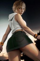 ai_generated ass clothed clothing de_sabe heather_mason legs silent_hill silent_hill_3 skirt