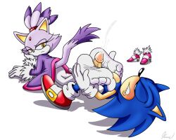 blaze_the_cat domestic_cat duo eulipotyphlan feet felid feline felis female foot_fetish foot_play footjob hedgehog male mammal sega sex skoufidios sonaze_ sonic_(series) sonic_the_hedgehog sonic_the_hedgehog_(series)