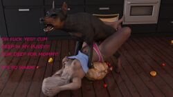 3d breeding canine dog domestic_dog female_on_feral female_penetrated human_on_feral interspecies knot looking_pleasured nipples sex wyllscarlett zoophilia