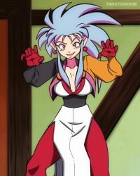 animated breasts color colored female gif humanoid long_hair ryoko_hakubi solo tagme tenchi_muyo! twistedgrim