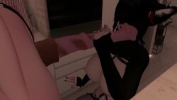 2futas 3d animated balls black_hair breasts clipping clothing duo fansly fendravr fishnet futa_on_futa futa_only futanari garter_straps goth handjob horsecock nipples penis preview sound stroking_penis tagme tattoo thighhighs twerking video virtualahri vr vrchat