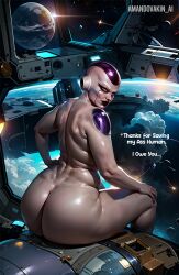 ai_generated big_ass dragon_ball_z frieza futanari gay male_to_female shemale space