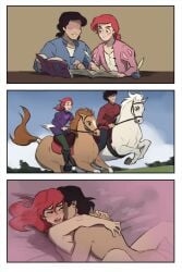 2boys ariel ariel_(the_little_mermaid) ass backstory black_hair clothed_male clothes comic disney disney_princess fairybend flashback genderswap genderswap_(ftm) homosexual horse horse_riding light-skinned_male long_hair long_hair_male male male/male male_only missionary_position no_eyes nude nude_male nuzzling pale-skinned_male ponytail prince_eric red_hair ripushko rule_63 sex study studying tan-skinned_male the_little_mermaid the_little_mermaid_(1989_film) writing