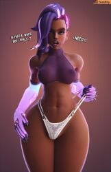 1girls 3d 3d_(artwork) blender_(software) bottom_heavy dark-skinned_female dark_skin english_text female horny_female is_that_a_white_boy_i_smell_(meme) latina meme mexican_female overwatch overwatch_2 panties panty_pull pear_shaped raceplay see-through_clothing smitty34 sombra tagme voluptuous voluptuous_female wide_hips