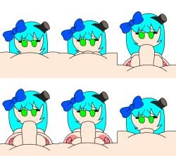 beat_banger big_breasts big_penis blowjob face_fucking gradient_hair oc sprite_sheet transparent_background