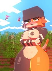 1girls 3d 5_fingers among_us among_us_reference animal_humanoid anthro background_characters big_breasts blush blush_lines breasts canid canine clothed clothing collar coresvoid digital_media_(artwork) domestic_cat dragon_ball_z epic_games felid feline felis female female_only fortnite fur genitals goku goku_black hi_res humanoid looking_at_viewer mammal meow_skulls_(fortnite) microsoft mine-imator minecraft mojang nipple_piercing nipples open_mouth piercing pussy simple_background solo solo_female son_goku tail xbox_game_studios yellow_eyes