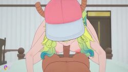 1boy 1girls 3d animated anydelse big_breasts blowjob bouncing_breasts closed_eyes completely_nude completely_nude_female cowgirl_position cum_inside erection eyes_closed fellatio handjob hat hetero heterochromia huge_breasts long_hair longer_than_30_seconds looking_at_viewer lucoa_(maidragon) masturbating masturbation miss_kobayashi's_dragon_maid multicolored_hair nipples nude_male on_back paizuri pov quetzalcoatl_(dragon_maid) sound squatting squatting_cowgirl_position tagme vaginal_penetration vaginal_sex video