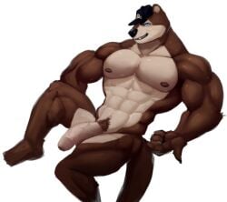 anthro clothing echo_(game) echo_(series) echo_project hat hat_only headgear headgear_only headwear headwear_only humanoid male male_only mammal mostly_nude mustelid nude otter pubes solo sydney_bronson unknown_artist