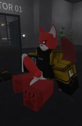 1boy 3d cum cum_drip cum_on_penis dripping dripping_cum hazmat_suit hazzy_(kaiju_paradise) kaiju_paradise male male_only masturbating masturbation penis roblox roblox_game self_upload tagme uwu_cat_(artist)