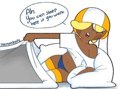 cute dark-skinned_femboy dark-skinned_male dark_skin femboy hamonikafe hamonikafe_(character) panties solo_femboy solo_male tagme