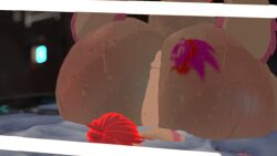 ass ass_bigger_than_head big_butt butt_job cock dick dick_between_ass fat_ass fucking_ass hotdogging mrhighvoice red_hair small_but_hung sweaty_body sweaty_butt tattoo_on_butt teasing_with_butt vrchat white_dick white_fur