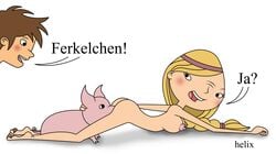 burgfraulein_thekla der_kleine_ritter_trenk ferkelchen helix pig tagme zoophilia