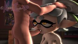 3d animated blowjob kimmyinkling marie_(splatoon) nintendo no_sound one_girl penetration sfm source_filmmaker splatoon splatoon_(series) squid_sisters threesome two_guys video