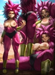 1girls areolae armpits ass big_ass big_breasts boots breasts brown_hair bubble_butt busty cameltoe dragon_ball dragon_ball_daima dragon_ball_super ear_piercing earrings elitenappa fat_ass female female_only female_saiyan fusion huge_ass huge_breasts kefla large_ass large_breasts looking_at_viewer nipples painted_nails panties piercing potara_earrings red_fur red_hair saiyan solo super_saiyan_4 tail thick_ass thick_thighs topless wide_hips