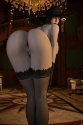 1girls 3d alcina_dimitrescu ass bent_over big_ass big_breasts breasts capcom female grey_skin ledeuss556 mature_female milf nipples presenting presenting_hindquarters pussy resident_evil resident_evil_8:_village solo