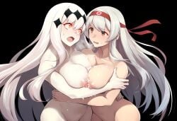 ai_generated breasts catfight competitive competitive_intercourse competitive_sex kantai_collection lesbian_competitive_intercourse lesbian_sex sexfight shoukaku_(kantai_collection) wet wrestling yuri