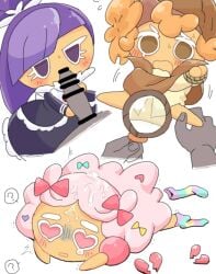 3girls blackberry_cookie cookie_run cookie_run_kingdom cookie_run_ovenbreak cotton_candy_cookie walnut_cookie