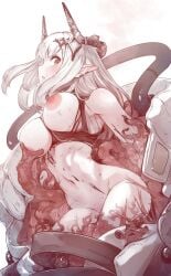 arknights female female horns mudrock_(arknights) nurami_(shouji) oripathy_lesion_(arknights) tentacle