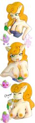 friendship_is_magic gokai-chibi golden_harvest_(mlp) my_little_pony spike spike_(mlp)