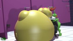 3d animated bathroom bigger_female braixen female huge_belly hyper hyper_breasts hyper_penis inflation male/female male_pokemon/female_pokemon mudkip pokemon pokemon_(species) pokephilia rgtdwtbr small_but_hung smaller_male sound tagme vaginal_penetration vaginal_sex video